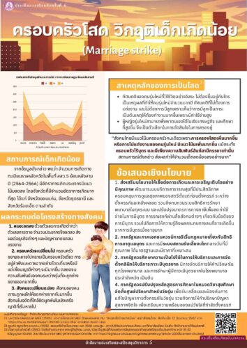 ครอบครัวโสด วิกฤติเด็กเกิดน้อย (Marriage strike)