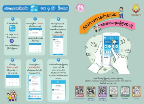 ช่องทางการชำระเงินของกองทุนผู้สูงอายุ
